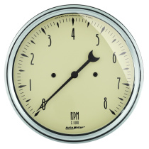 Varvräknare 127mm 8K RPM IN-DASH ANTIQUE BEIGE